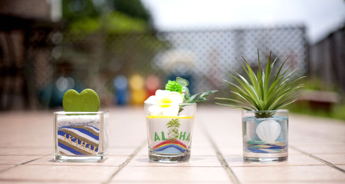 Akahaiのグラスサンドアート